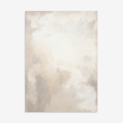 Abstract beige canvas with soft misty tones creating an ethereal, minimalist atmosphere.
