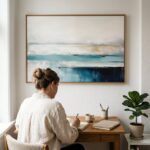 Fine Art Print — blue-art-prints, white-art-prints print