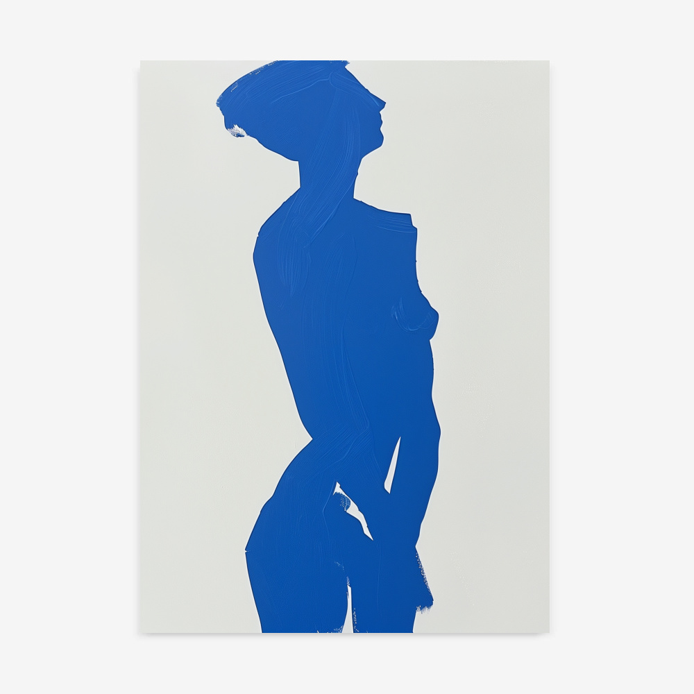 Fine Art Print — blue-art-prints, people-and-figures-art-print print
