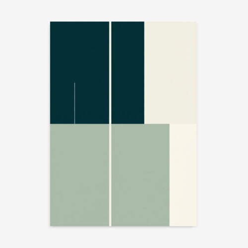 Fine Art Print — color-block-art, green print
