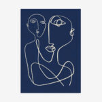 Fine Art Print — blue-art-prints, people-and-figures-art-print print