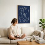 Fine Art Print — blue-art-prints, people-and-figures-art-print print
