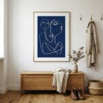 Fine Art Print — blue-art-prints, people-and-figures-art-print print