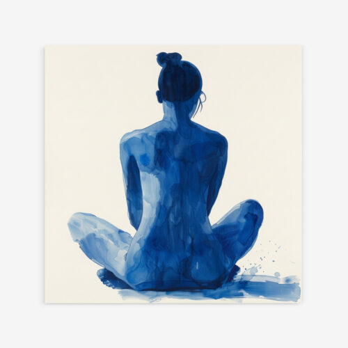 Fine Art Print — blue-art-prints, people-and-figures-art-print print
