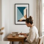 Fine Art Print — blue-art-prints, brown-art-prints print