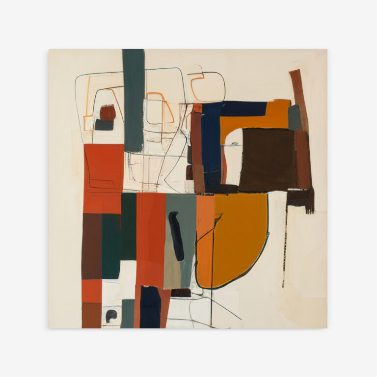 Fine Art Print — square-art-prints, color-block-art print