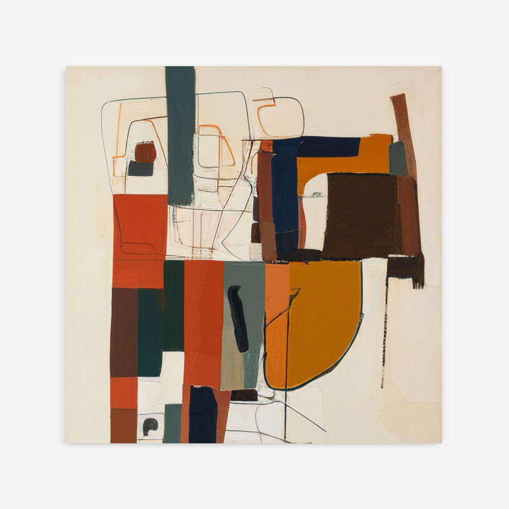 Fine Art Print — square-art-prints, color-block-art print