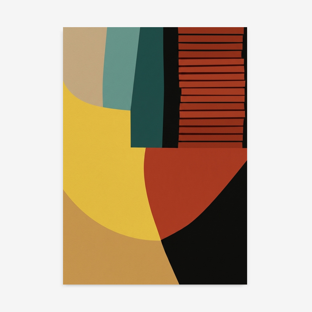 Fine Art Print — vertical-art-print, mid-century-modern-art-prints print