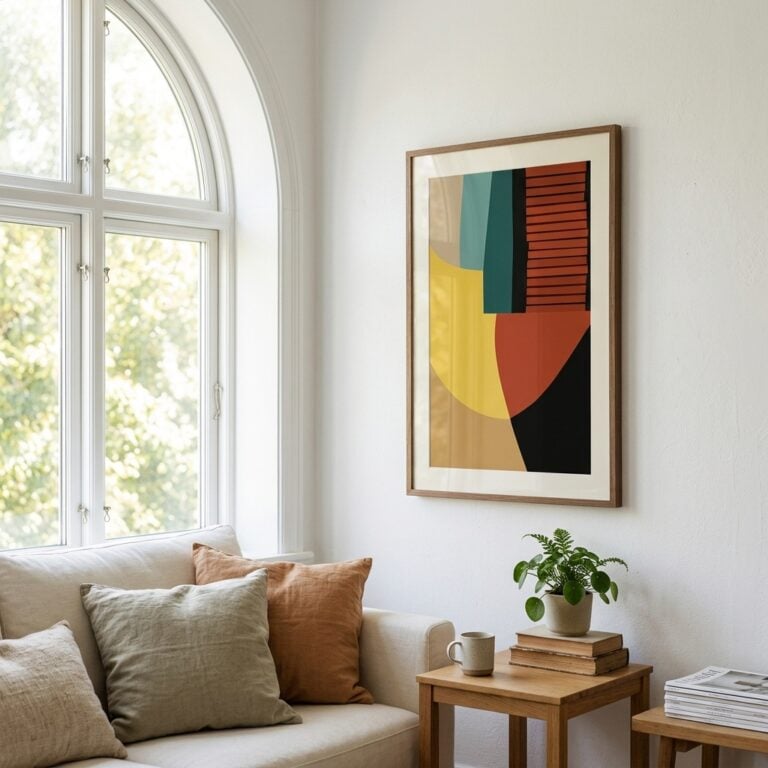 Fine Art Print — vertical-art-print, mid-century-modern-art-prints print