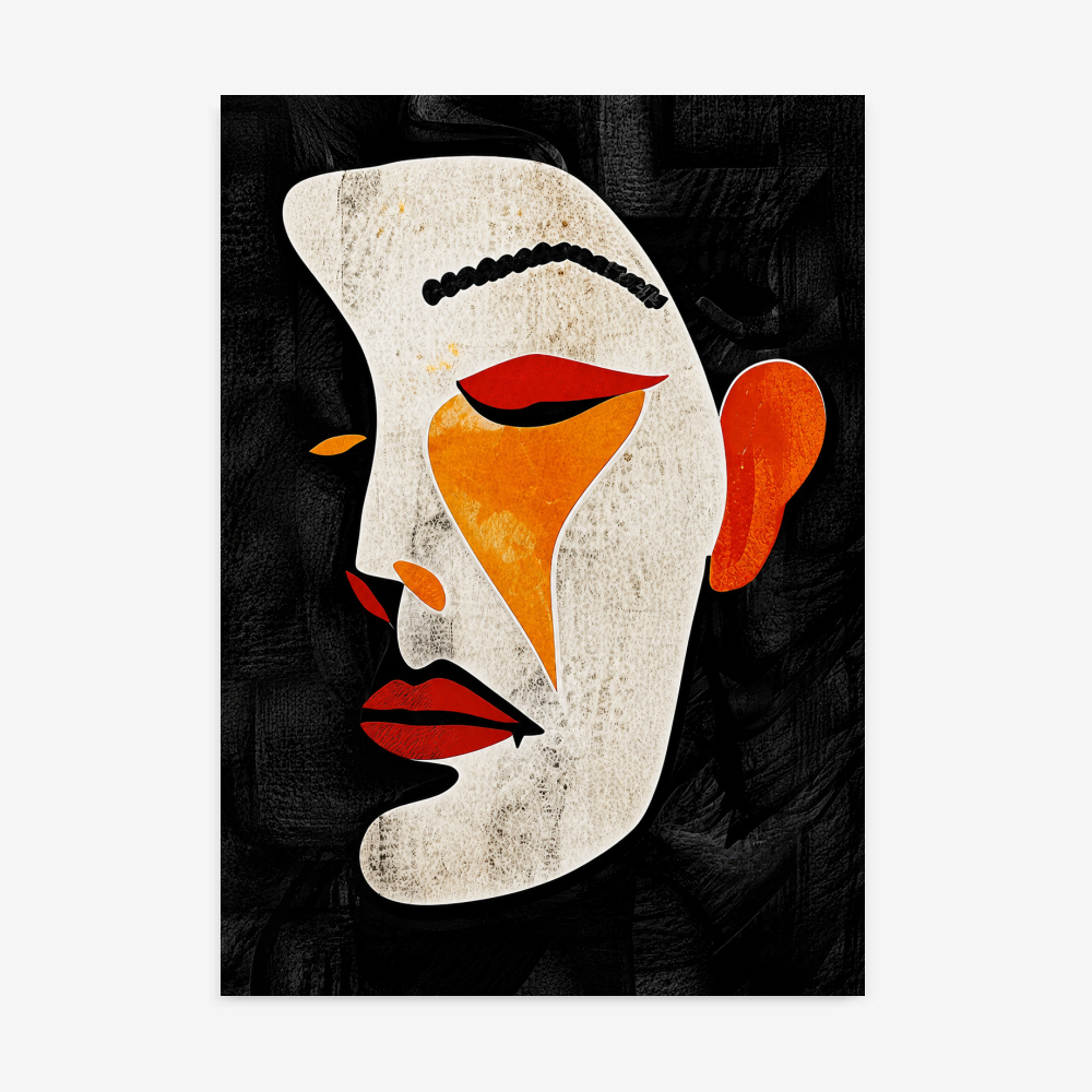 Fine Art Print — people-and-figures-art-print, orange-art-prints print