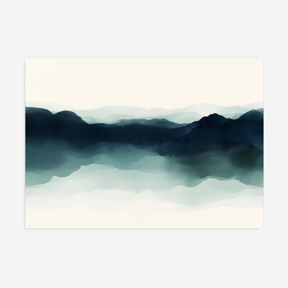 Fine Art Print — blue-art-prints, grey-art-prints print