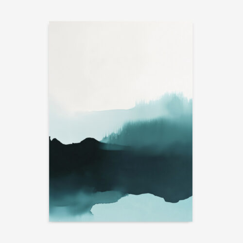 Fine Art Print — blue-art-prints, ink-wash-art-prints print