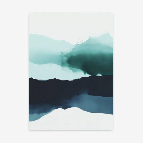 Fine Art Print — ink-wash-art-prints, blue-art-prints print