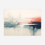 Fine Art Print — abstract-shapes, blue-art-prints print