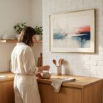 Fine Art Print — abstract-shapes, blue-art-prints print