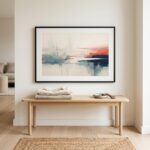 Fine Art Print — abstract-shapes, blue-art-prints print