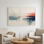 Fine Art Print — abstract-shapes, blue-art-prints print