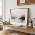Fine Art Print — abstract-shapes, blue-art-prints print