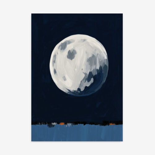 Fine Art Print — blue-art-prints, white-art-prints print