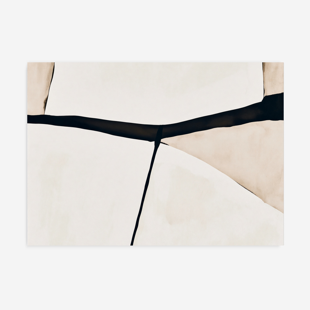 Fine Art Print — abstract-shapes, beige-art-prints print