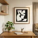 Fine Art Print — abstract-shapes, black-art-prints print